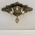 718bm Antique 1920 s 30 s Art Deco Ceiling Light Lamp Fixture Hall Bedroom