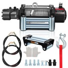 15000lbs Capacity Steel Cable Recovery Winch  Hydraulic Winch  2 5 x78 Cable Usa