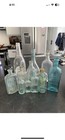 Old Vtg Embossed Medical Apothecary Glass Bottle Lot Of 13