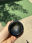 Antique Black Glass Bottle Late 1800s Acid Etched Bottle Dark Glass