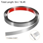 16 4ft X 0 59  Wall Trim Self Adhesive Stainless Steel Brushed Finish Silver