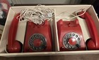 Rare Vintage Dial Telephone Toy Intercom Set Durham s Dial 1970 s Not Working