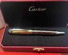 Cartier Silver Gold -pattern Color Metal Ballpoint Pen With Box