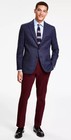 Tommy Hilfiger Mens Modern Fit Sport Coat Blazer 36 R Navy Blue Plaid