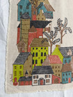 16x25 Linen Collectible Kitchen Tea Towel Folk Art Robert Darr Wert Gill Ma 50 s