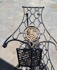 Antique Singer Cast Iron Base Stand For Sewing Machine Treadle Cabinet