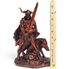 Bronze Finish Resin Norse God Freyr   Gullinbursti Viking Mythology Statue 11 