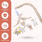 Musical Crib Mobile W  12 Lullabies Rotating Arm   Detachable Plush Toys Unisex