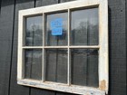 24 X 21 Vintage Window Sash  Old 6 Pane  Frame 1953