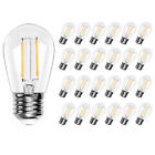 Led 2w String Light Bulbs S14 E26 Replacement Outdoor Plastic Edison Bulb 6-25p
