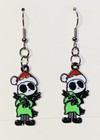 Black Jack Skellington Oogie Nightmare Before Christmas Drop Dangle Earrings  