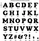 White Iron On Transfer Flock Letters 1 5 Inch 6 Sheet Fabric