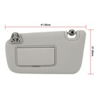 Driver Left Gray Sun Visor For 2013-2019 Nissan Sentra 48469 268-11645l