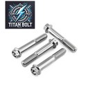 Titanium Front Caliper Race Bolts Spacers For Ducati 1198 1199 V2 1299 M10x60mm