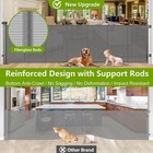 Reinforced 42  Tall Retractable Dog Gate Mesh Baby Fence Gate  16 Ft Long Bab   