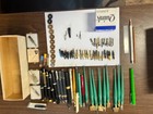 Vintage Calligraphy Lot Dip 50  Nibs   Pens koh I Noor   Steel  Brass Brushes