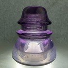 Purple Amethyst Whitall Tatum Co  No 1 Glass Insulator - Great Condition 
