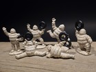 Vintage Style Cast Iron Set Of 6 Michelin Men     Classic Advertising