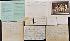 Lot Antique Nobel Gavurin Handwritten Letters River Edge Nj Ephemera Art Sketch