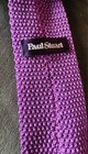 Paul Stuart Men s Pink Solid Classic Knit Silk Tie Necktie
