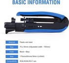 Coax Compression Tool - Coax Crimper And Rg6 Coaxial Crimper For Rg6  Rg59