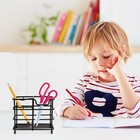 Stainless Steel Black Toothbrush And Toothpaste Holder For Bathroom Storage