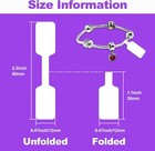 500pcs Jewelry Price Tags  Rectangular Self-adhesive Labels For Ring Display