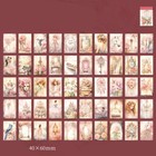 6pack Vintage Ephemera Sticker Book Set romantic Preface Washi Scrapbook Sticker