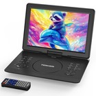 16 9  Portable Dvd Player With 14  Hd Swivel Screen 6 Hours Rechargeable Battery
