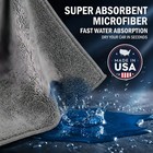 2 Pack Professional Large Microfiber Car Drying Towels  31  X 31  X 24   Grey 