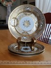 Antique Nippon Japan 6 25  Handpainted Bread butter Plates Moriage Set Of 3 Euc 