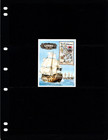  13 50 Scott Value - 1987 Bahamas Pirate Ships S s Map Caribbean Cv Mnh Nh Umm