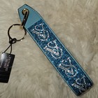 Victoria s Secret Rhinestone Wristlet Strap Keychain In Turquoise Green