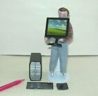Miniature Sturdy Black Plastic 4-piece Desktop Computer Set  Dollhouse 1 12-ish