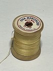 Vintage Star Mercerized Thread On Wood Spool Yellow Color Lot Y2