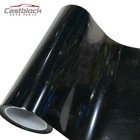 For 12 x78  Gloss Dark Black Smoke Headlight Taillight Fog Light Tint Film Vinyl