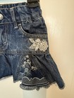 Vintage Y2k 2000s Levi   s Toddler Girls Skirt 2t Lace Ruffle Country Western