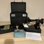 Singer 221k Featherweight Sewing Machine  Centennial 1950  Serviced    Working