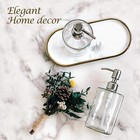 16oz Cylinder Glass Soap Dispenser With Rust Proof Stainless Steel Pump Refillab