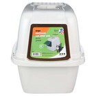 Van Ness Pets Odor Control Large Enclosed Cat Litter Box  Hooded  Pearl