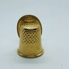 Crystal Cathedral Gold Tone Metal Souvenir Thimble - Garden Grove  Ca