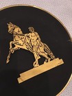 Rare Vintage Lenningrad Souvenir Brass Plate Ussr                                                        