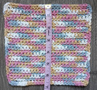 Set Of 3 Crochet Handmade Dish Cloths Color Rosy Cheeks 100  Cotton