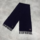 Paul   Shark Yachting Pure Virgin Wool Scarf Navy Made In Italy 160x30cm