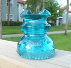 Nice Blue Aqua Cd 251 Hemingray Glass Insulator  o 