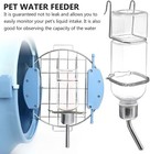 No Drip Small Animal Auto-water Bottle 2 Pack 180ml Cage Hanging Clear