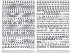 Mecanorma Dry Transfer Lettering Sheet 490 36 Cln  796 Barcelona Book 10mm