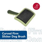 Pet Safari Curved Firm Slicker Brush - For Dog Grooming And Detangling All Ha   
