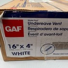 Gaf Undereave Vent Soffit Aluminum White 16  X 4  Master Flow Eac16x4w  36 Pack 