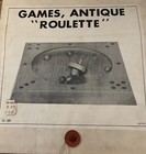 Vintage Antique Roulette Wooden Game Made In Japan With Box Pouch For Wood Balls